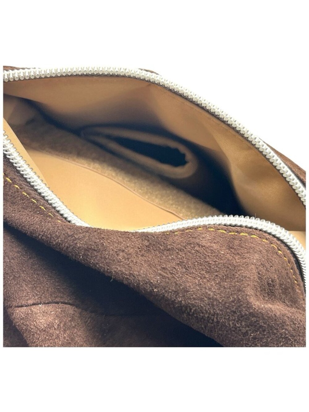 Gun Tote’n Mamas Adjustable Concealed Carry Brown Leather Suede Purse - Picture 8 of 16